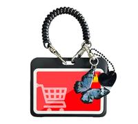 Portafotos Llavero para Carnet | Adorable para Credencial de Trabajo - Plástica para Tarjetas Bancarias,para Niños Adolescentes Adultos Coleccionistas Aficionados Hogar Oficina Viaje Compras
