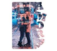 Portafotos Personalizado de Madera Alto Brillo con Tu Foto - Impresión duradera, con o sin Soporte Corazón, - Regalo Original para Parejas, San Valentín y Aniversarios (AMOR)