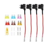 Portafusibles 19 Piezas, Herramienta de Modificación de Circuitos | Plástico y Cobre, Protección contra Sobrecarga, Instalación Rápida, para Circuitos Eléctricos y Reparación Color Aleatorio
