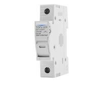 Portafusibles CC 1P 2P de 10 x 38 mm for sistemas fotovoltaicos solares alto voltaje 1100 V, base TOPV-30, protector GpV, 1 unidad(1P Without LED,30A)