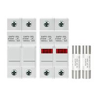 Portafusibles CC Paralelo 2P, 10x38mm, PV Solar de Alto Voltaje, 1000V, 6A-32A, Base fotovoltaica GpV, 1 Uds.(32A,DC 1000V Fuse)