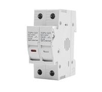 Portafusibles CC Paralelo 2P, 10x38mm, PV Solar De Alto Voltaje, 1100V, Base De TOPV-30 TOMZN, Protector De Protección Del Sistema Fotovoltaico GpV(With LED)