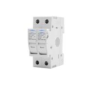 Portafusibles de 1P 2P, 10x38mm, protector fotovoltaico solar alto voltaje, 1100V, base TOPV-30, gpV(2P Without LED)