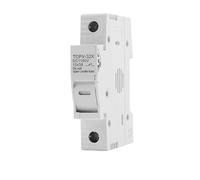 Portafusibles de CC 1P 2P de 10 x 38 mm for sistemas fotovoltaicos de alto voltaje de 1100 V, protector de base TOPV-30 gpV(1P Without LED)