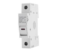 Portafusibles de CC de 10 x 38 mm for Sistemas fotovoltaicos de Alto Voltaje (1100 V) TOPV-30, Protector de Base GpV, 1 Unidad(1P with LED,20A)
