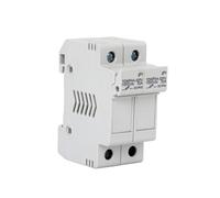 Portafusibles De CC Paralelo De 10 X 38 Mm For Sistemas Fotovoltaicos De Alto Voltaje, 2 Polos, 1000 V, Con Fusibles Fotovoltaicos De 1000 V Y 25 A For Protección Del Sistema Solar.(10A)