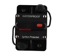 Portafusibles de disyuntor de coche de 30-300 A, interruptor de reinicio manual de 12 V-48 V CC con tapa protectora y pernos M6 para barco, camión, RV, deportes de motor y uso marino (30 A)