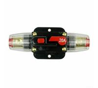 Portafusibles de disyuntor en línea para sistemas de audio de 12 V CC, protección contra sobretensiones de energía, diseño impermeable, clasificaciones de 20 A 150 A (20 A)
