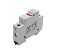 Portafusibles de fotovoltaico solar carril DIN 1P con luz indicadora, adecuado for cadena fusibles fotovoltaicos 10 * 38mm(30A,EAPV-32L-1P)