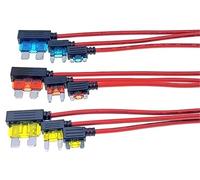 Portafusibles for coche, adaptador de grifo de circuito adicional, Micro estándar ATM APM Blade MINI, dispositivo de seguridad Simple medio, 12V, 5A, 10A, 15A, 20A(1PCS,Standard,20A)
