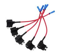 Portafusibles hoja auto 5x 12V TAP adaptador mini soporte fusible hoja circuito aditivo ATM APM coche con cable cable