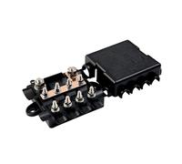Portafusibles Offgridtec Para Fusibles 1X Mega + 4X Midi, Incluye Barra Colectora, Carcasa De Poliamida Con Tapa, Fusible De Distribución De Energía Robusto Para Circuitos De Alta Y Media