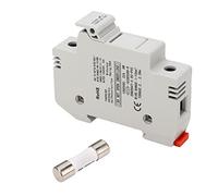 Portafusibles para Energía Solar Fotovoltaica, Protección Múltiple 20A Fusible Solar Fotovoltaico 1000VDC Arena de Cuarzo de Gran Pureza para Sistema de Generación de Energía