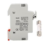 Portafusibles solar fotovoltaico 1000V DC 20A Fusible Fotovoltaico 1000V DC 32A Kit Porta Fusible Solar para Protección Cortocircuito en Centrales Eléctricas, N.º 711