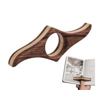 Portagina Para Libro Con Pulgar - Tamaño Estándar De Madera Lisa | Portalibros De Madera | Soporte De Páginas De Lectura De Libros Para Un Uso Conveniente De La Biblioteca De Viaje Para El Estudio