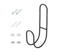 Portagomma - Soporte de pared de metal resistente, gancho para ahorrar espacio, soporte de jardín | Garaje exterior patio vallas casa piscina patio césped jardín manguera 'agua cable organizador