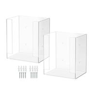 Portaguantes de Pared | 2 Piezas Soporte Acrílico Para Rollos De Papel | Soporte Y Porta Pañuelos - para Garaje Mecánicos Taller Lavandería Cocina Sótano Salón Belleza
