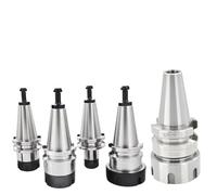 Portaherramientas BT30 BT35 BT40 0.002, portaherramientas de alta precisión ER11 ER16 ER20 ER25 ER32 for herramientas de mecanizado de torno CNC, 1 Uds.(BT40-ER20-100L)