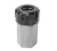 Portaherramientas de bloque de pinza ER25, bloque de pinza hexagonal y cuadrado de acero para máquina de grabado en torno, acero herramienta endurecido con orificio pasante para el (seis mango