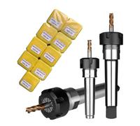 Portaherramientas de mandril de pinza ER25 con cono Morse MT ER MTA MTB MT2 MT3 MT4 con juego de pinzas ER25 y portaherramientas CNC for centro de mecanizado(ER25-15PCS,MTB2-ER25)