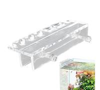 Portaherramientas del tanque de peces - Organizador de acuario Stand para tijeras y abrazaderas, Soporte de herramienta transparente duradero | Estación de corte y limpieza para acuarios