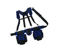 Portaherramientas impermeable de grado comercial con ganchos de aleación robustos y correas anchas para el hombro para mecánicos, bolsa de herramientas de tela Oxford reforzada