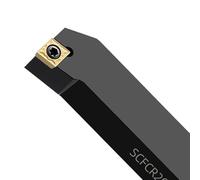 Portaherramientas para torneado externo Portaherramientas for herramienta de torneado exterior con inserto de carburo de 91°(SCFCL1212H06,10PCS Inserts)