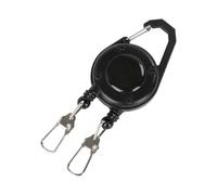 Portaidentificación Retráctil,con Mosquetón, Clip para Cinturón y Llavero - Llavero Para Anzuelo Con Retractor - Para Exterior Camping Escalada Oficina Hombres