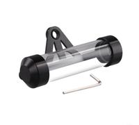 Portaimpuestos Motocicleta Tubo Aluminio Negro para soporte Cilíndrico Disco Fiscal Protección Agua