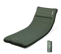 Portal Colchón de camping individual de 10 cm de grosor con bomba de pie, colchoneta inflable para acampar, colchón, tienda de campaña, cama de aire para adultos, ligera, mochila portátil para