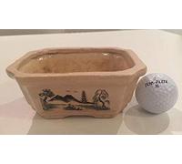 Portal Cool Vendimia adornado chino Bonsai Pot 13cm ancho