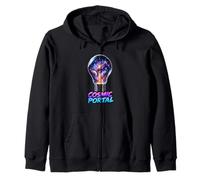 Portal Cósmico Bombilla Galaxy Space Art Sudadera con Capucha