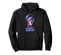 Portal Cósmico Bombilla Galaxy Space Art Sudadera con Capucha