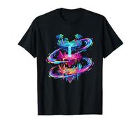 Portal Cósmico de Islas Flotantes Fantasía Camiseta