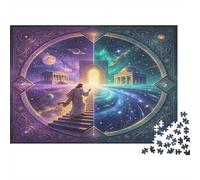 Portal Cósmico Místico Puzzle para Adultos Puzzle de 1000 Piezas Papel Arte Fantasía Relajación Decoración Hogar Concentración Regalo Nan