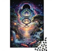 Portal del Tiempo Cósmico 1000 Piezas Papel Ecológico Paquete De Rompecabezas para Adultos Y Niños De 12 Años Juego De Familia Decoración De Paredes Paquete De Valor 70x50cm/1000pcs