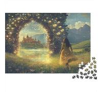 Portal Mágico Fantasía 1000 Piezas Cartón Grueso Rompecabezas Premium para Adultos Desafío Juego Educativo Decoración De Paredes Paquete De Valor 38x26cm/1000pcs