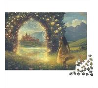 Portal Mágico Fantasía Set Rompecabezas 1000 Piezas Cartón Premium para Adultos, Desafío Educativo, Diversión En Casa, Gran Idea para Celebraciones De Aniversario 52x38cm/1000pcs