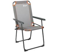 Portal Silla de Camping Plegable, Sillas Plegables para Camping, hasta 100 kg, Ligera, Silla de Pesca, Silla de Playa, Respaldo Alto, para Exterior, Jardín, Festival, Color Gris