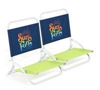 Portal Silla de playa plegable ligera silla de camping plegable pequeña silla plegable baja portátil 120 kg silla plegable para playa, jardín, senderismo