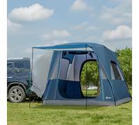 Portal SUV Tienda de Campaña para 5 Personas con Porche, 2 en 1, Resistente al Agua y al Viento, 2 Puertas, para Viajes y Aventuras al Aire Libre