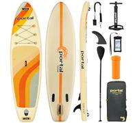 Portal Tabla de Remo Inflable de 10 pies 6 x 33 x 6 Pulgadas con Accesorios Sup, Incluyendo Bolsa de Transporte, Bomba de Mano, Paleta, Correa, Aleta, Kit de reparación, Funda Impermeable para