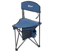 Portal Taburete plegable con respaldo, taburete plegable, extra ancho, ultraligero, silla de pesca portátil, 78 cm de alto, reposapiés, 100 kg, con bolsillo lateral para pesca, camping, senderismo