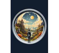 Portal to Another World Grid Fantasy Journal with Surreal Cover - A4 0.5 cm (0.196 inch) Diced Paper, 120 Pages: Mystical Graph Paper Notebook for Dreamers, Writers, Fantasy Lovers, and Creative Minds