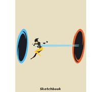 Portal Tracer Sketchbook: Sketch Book for Doodling or Sketching Journal with 110 pages Unlined Drawing Notebook, 8.5x11 Large