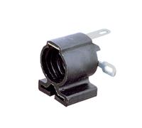 Portalámparas a rosca con ranura de sujección e-10 color blanco elec