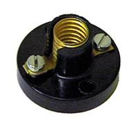 Portalámparas a rosca E-10 Negro Electro DH. Conexión a tornillo 12.060 8430552021482