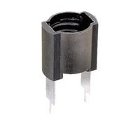 Portalámparas a rosca e-10 para circuito impreso negro electro dh 12.