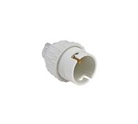 Portalamparas B22 Doble Anillo Nylon Blanco