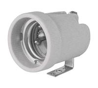 Portalamparas Casquillo Rosca E27 con Escuadra Ceramica 250V 4A (5 Unidades)
